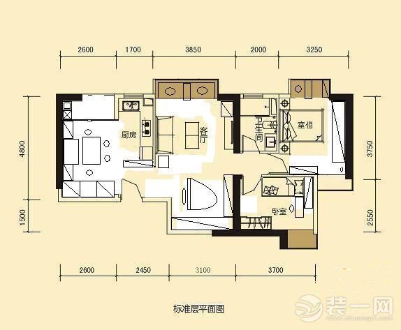 60平三房大改造